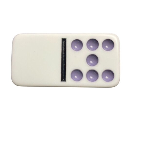 Double Twelve Dominoes Replacement Tile 0 7 Color Dot mq - Picture 1 of 3